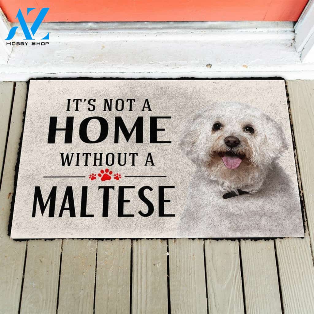 Gearhumans Gearhuman 3D Its Not A Home Without A Maltese Custom Doormat