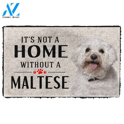 Gearhumans Gearhuman 3D Its Not A Home Without A Maltese Custom Doormat