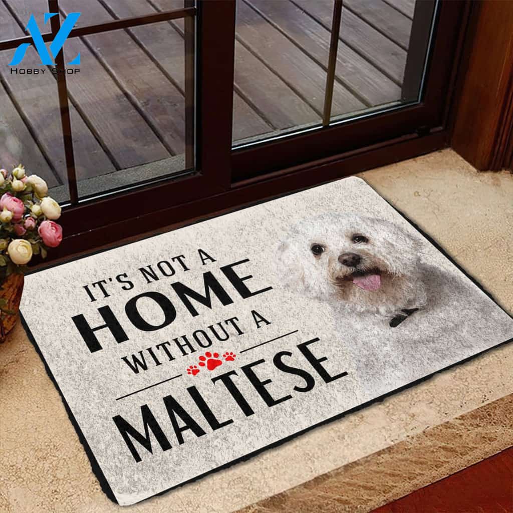 Gearhumans Gearhuman 3D Its Not A Home Without A Maltese Custom Doormat
