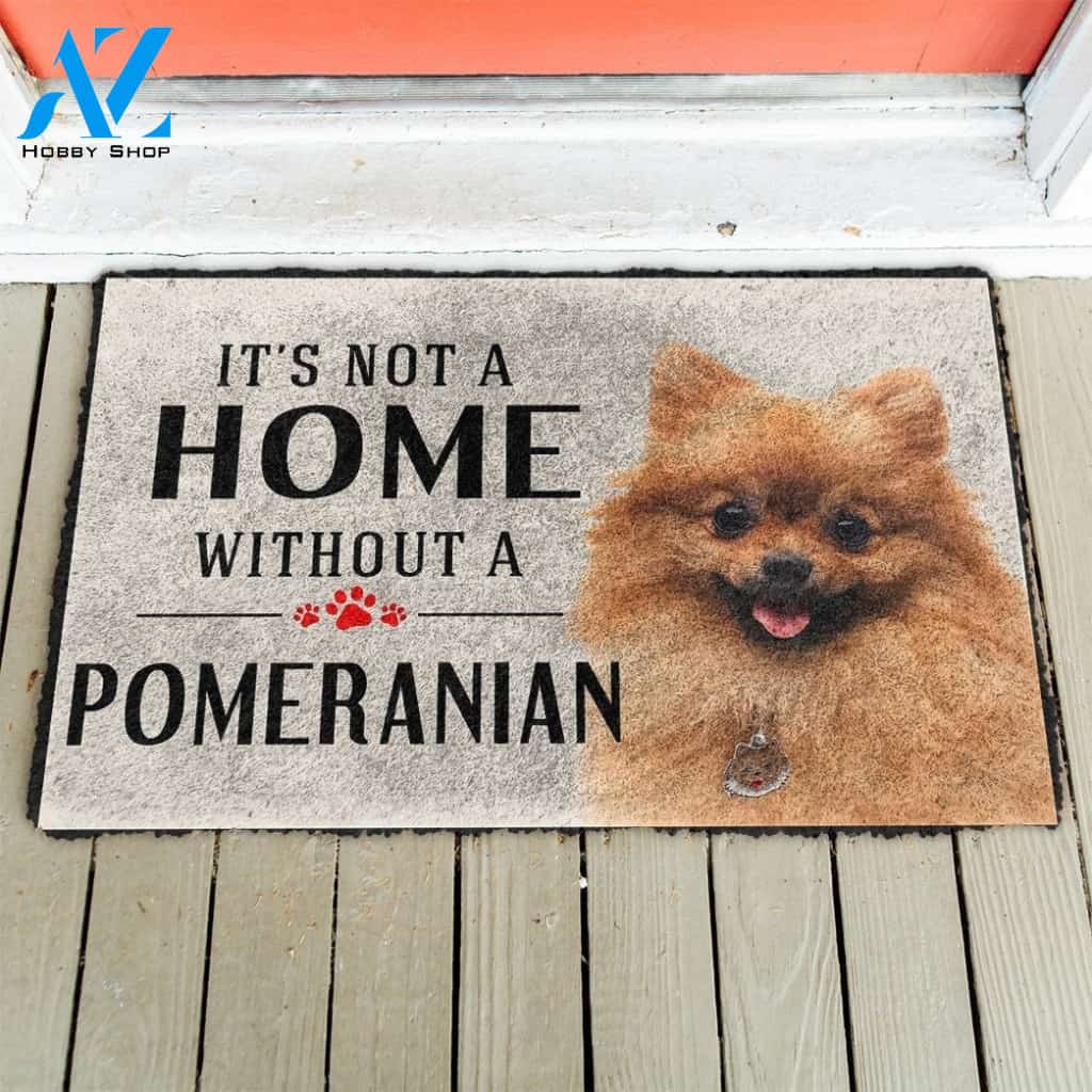Gearhumans Gearhuman 3D Its Not A Home Without A Pomeranian Custom Doormat