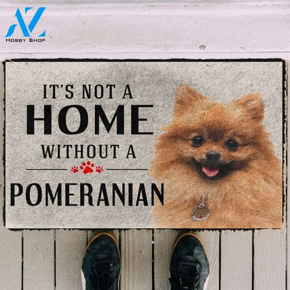 Gearhumans Gearhuman 3D Its Not A Home Without A Pomeranian Custom Doormat