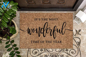 Its the Most Wonderful Time of the Year Christmas Doormat | Welcome Mat | House Warming Gift