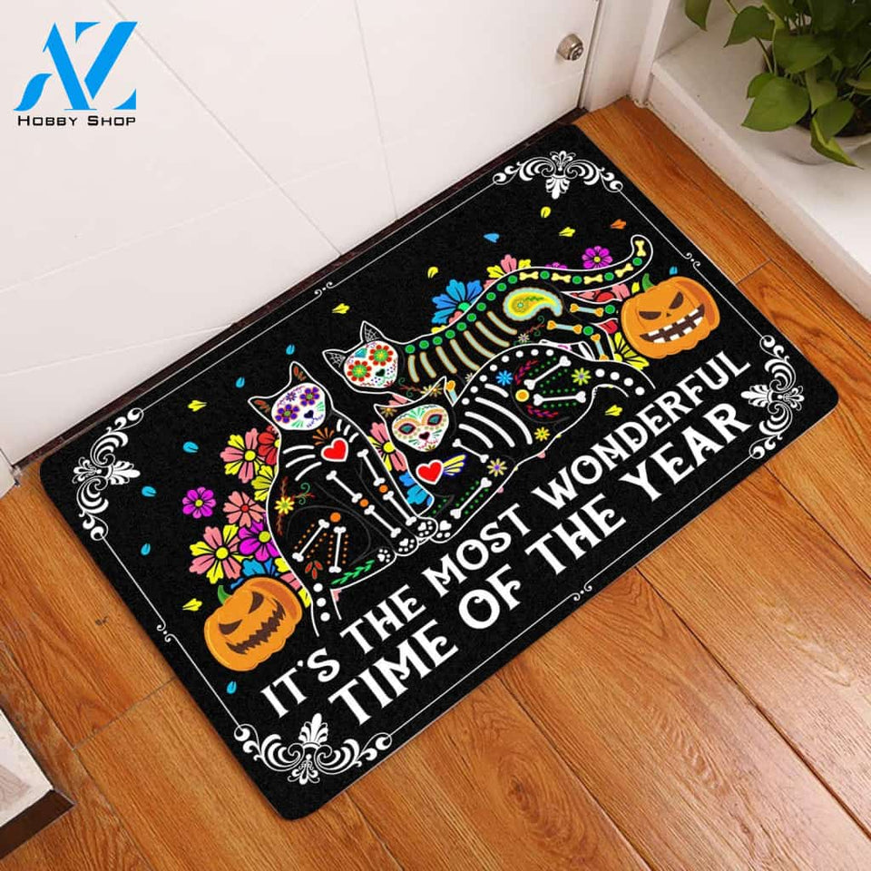 It's The Most Wonderful Time Of The Year - Halloween Doormat | Welcome Mat | House Warming Gift | Christmas Gift Decor