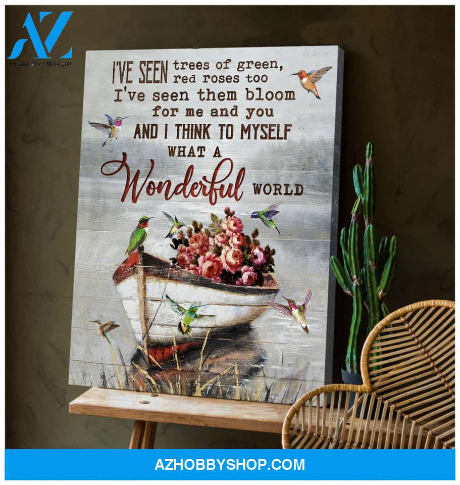 I've seen Trees of Green Humming Bird Canvas And Poster, Wall Decor Visual Art