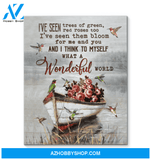 I've seen Trees of Green Humming Bird Canvas And Poster, Wall Decor Visual Art