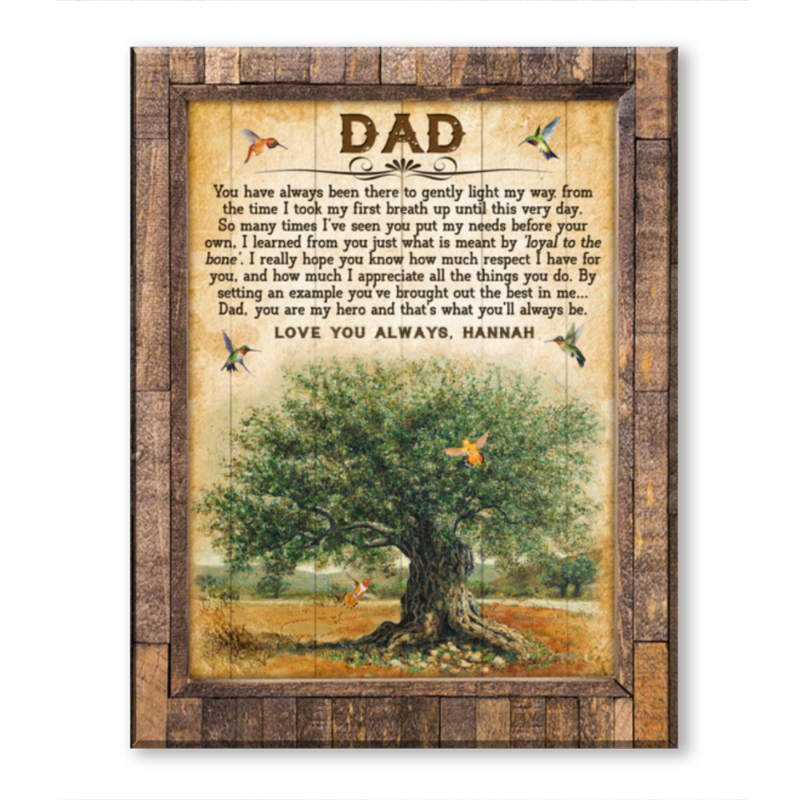 Meaningful Gift For Dad, Thank You Gift For Dad, Dad Canvas Print