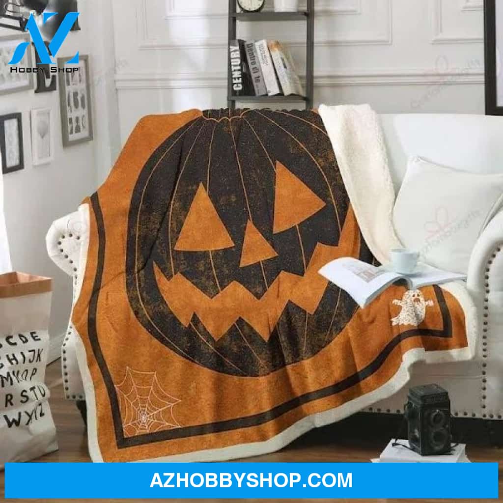 Jack O' Lantern Only Halloween Fleece Blanket Funny Halloween Gift, Halloween Decor