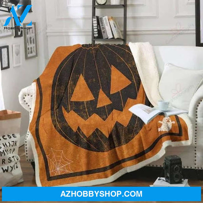 Jack O' Lantern Only Halloween Fleece Blanket Funny Halloween Gift, Halloween Decor
