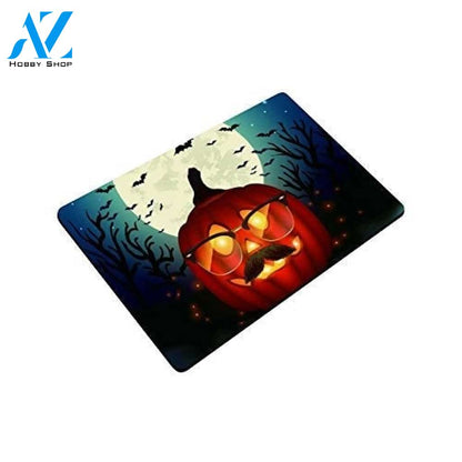 Jack-O-lantern Pumkin Moon Night Halloween Doormat Indoor and Outdoor Mat Entrance Rug Funny Home Decor Closing Gift Gift for Friend Idea
