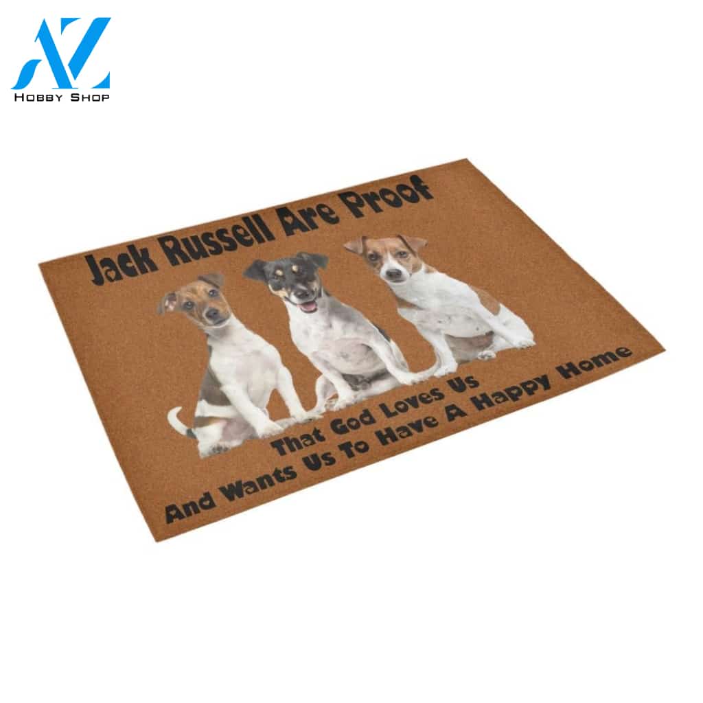 Jack Russel Are Proof Doormat Indoor And Outdoor Mat Entrance Rug Sweet Home Decor Housewarming Gift Gift For Friend Family Stem Feminist