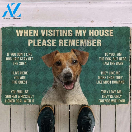 Jack russell funny doormat