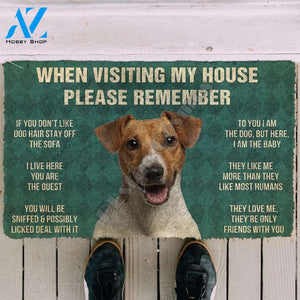 Jack russell funny doormat
