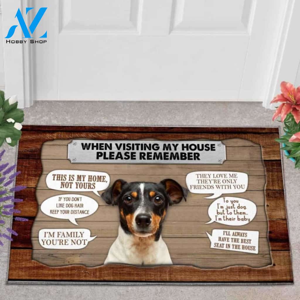 Jack Russell Terrier 2 Visiting My House Doormat