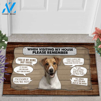 Jack Russell Terrier 3 Visiting My House Doormat
