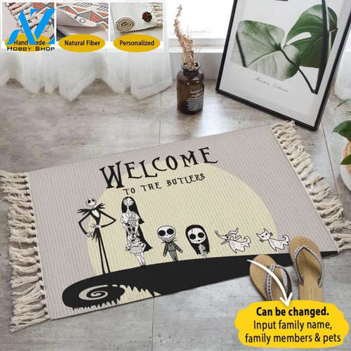 Jack & Sally Family Personalized Carpet
