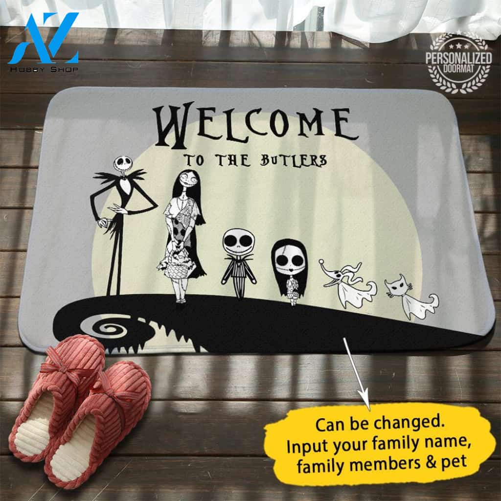 Jack Sally Personalized Doormat
