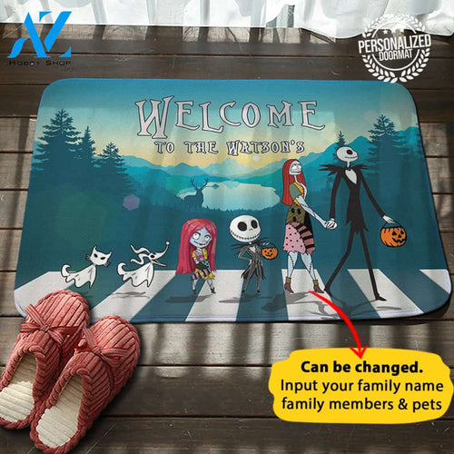 Jack Sally Personalized Family Doormat