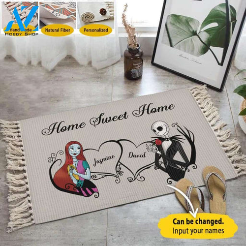 Jack & Sally Sweet Home Personalized Carpet