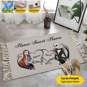 Jack & Sally Sweet Home Personalized Carpet