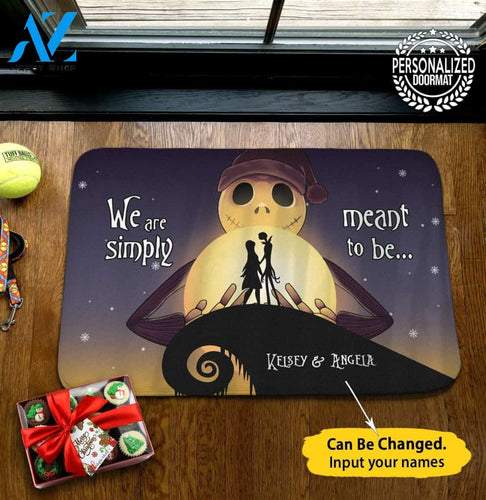 Jack Sally Sweet Home Personalized Doormat