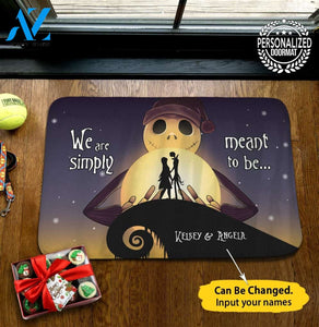 Jack Sally Sweet Home Personalized Doormat