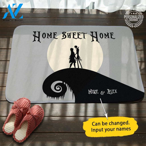 Jack Sally Sweet Home Personalized Doormat