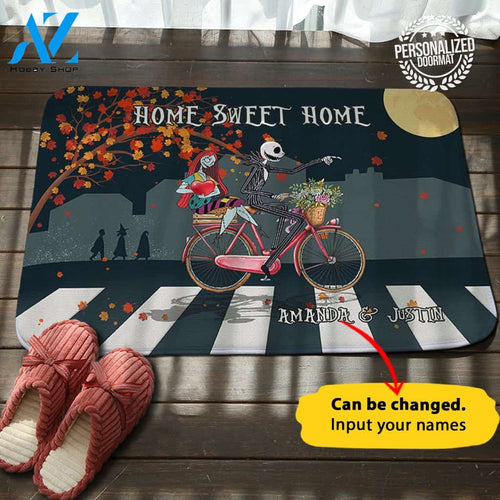 Jack Sally Sweet Personalized Name Doormat