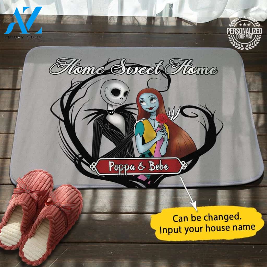 Jack Sally Valentine Home Sweet Home Doormat