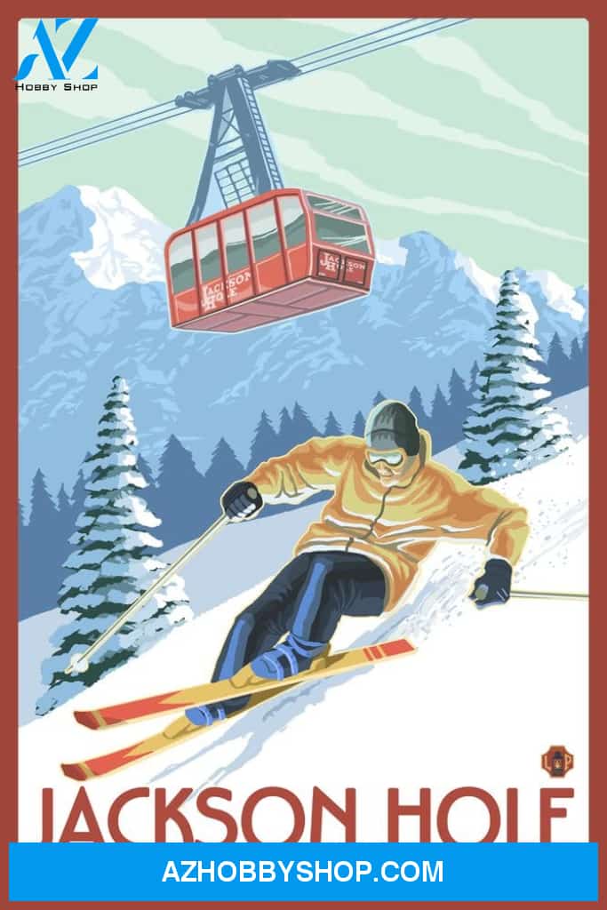 Jackson Hole Wyoming Grand Teton National Park Skiing 