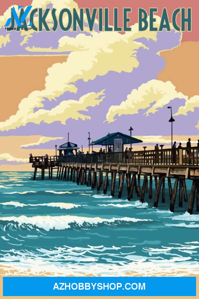 Jacksonville Beach Florida Pier And Sunset