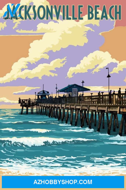 Jacksonville Beach Florida Pier And Sunset