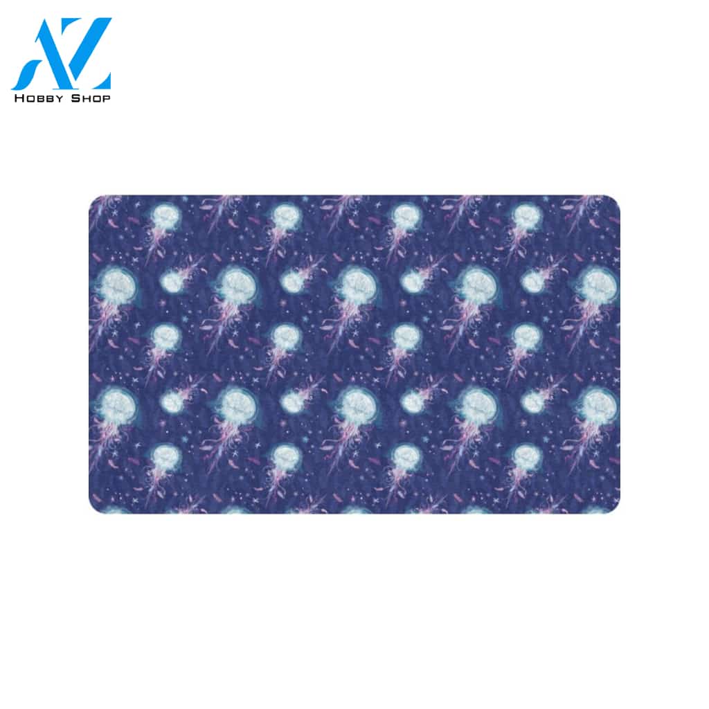 Jellyfish Cute Design Rubber Doormat