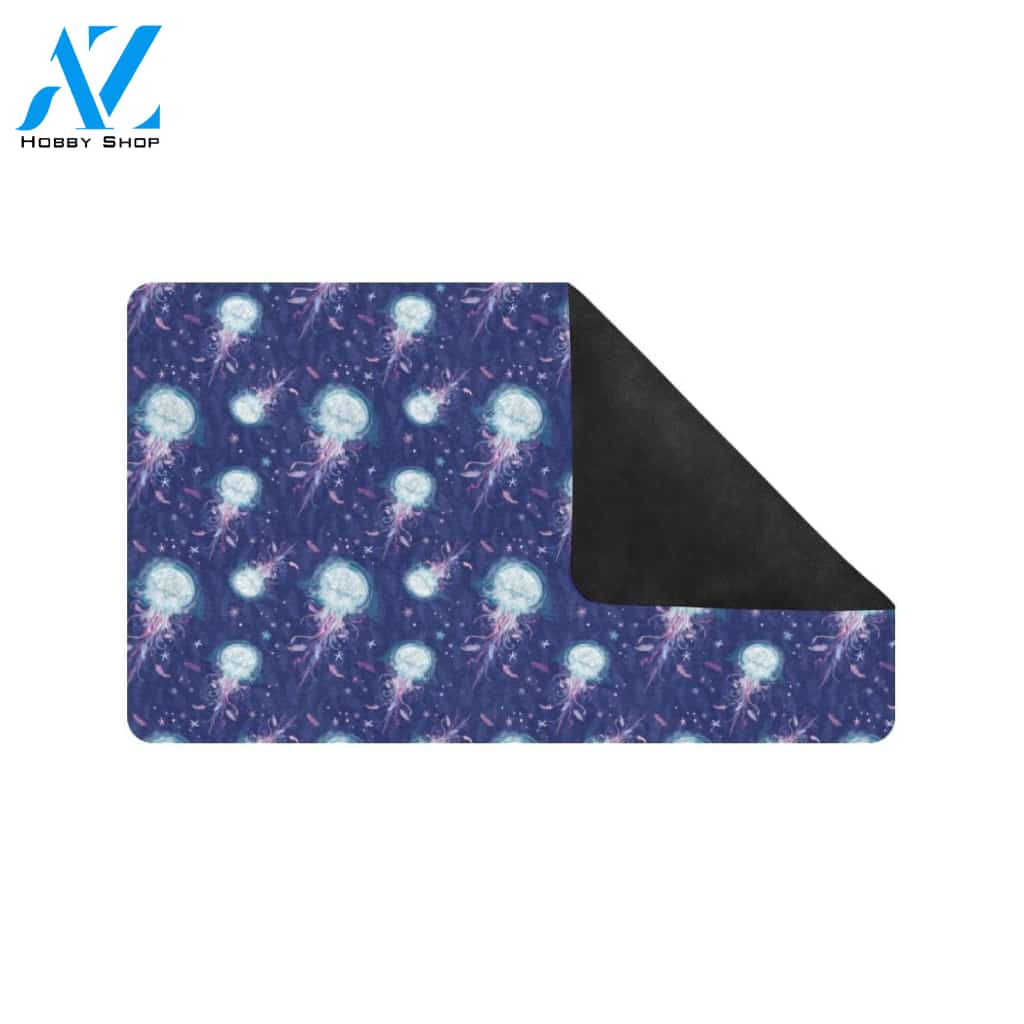 Jellyfish Cute Design Rubber Doormat
