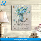 Jeremiah 29:11 Butterfly Canvas Wall Art