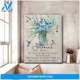 Jeremiah 29:11 Hummingbird Canvas Wall Art