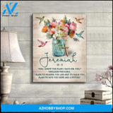 Jeremiah 29:11 Hummingbird ver2 Canvas Wall Art Decor