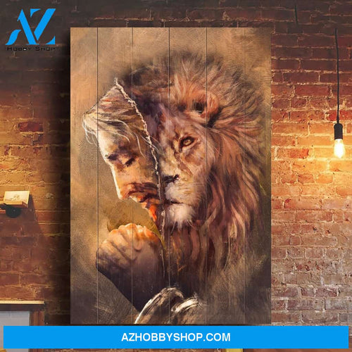 Jesus - Amazing Lion of Judah Portrait Canvas Prints, Wall Art