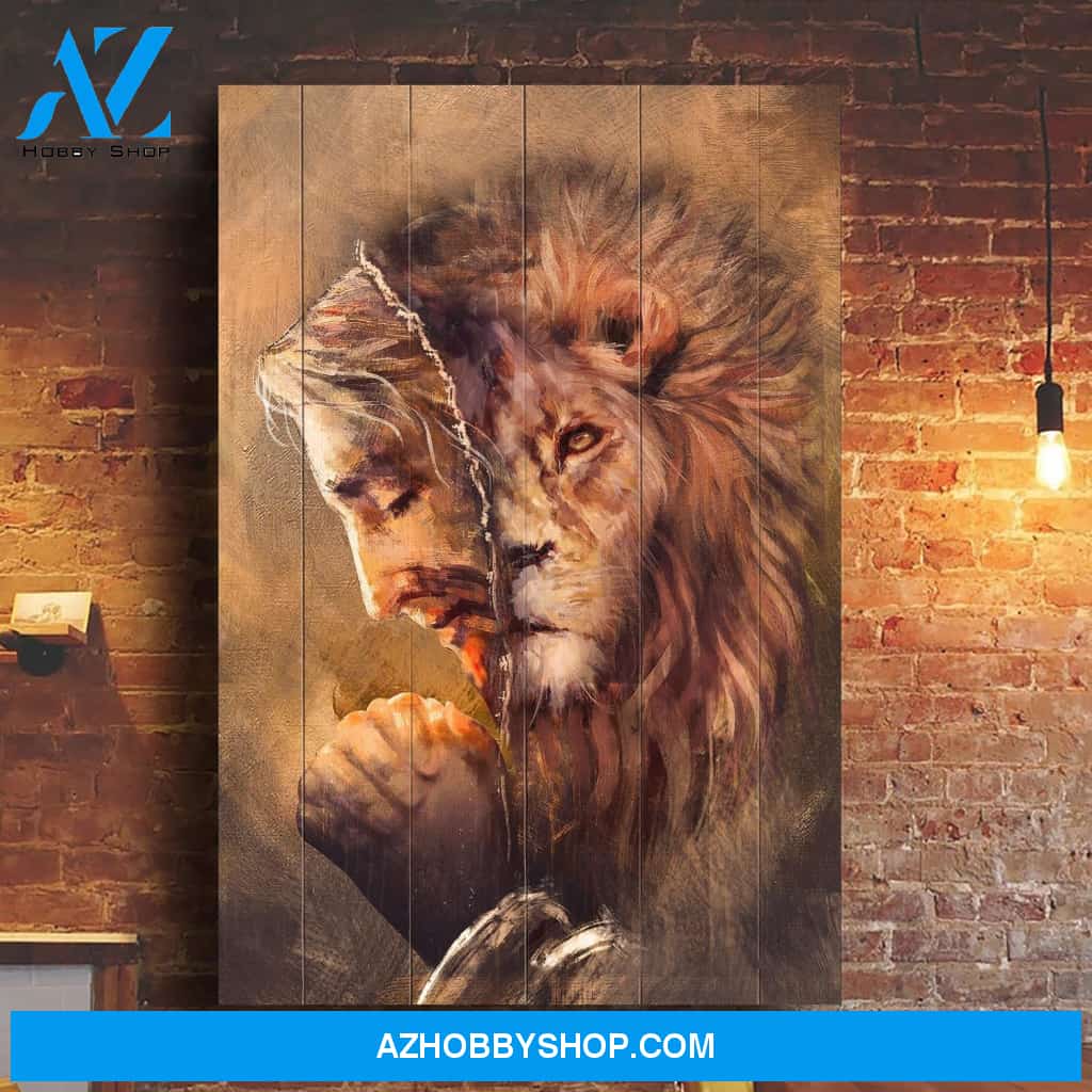 Jesus - Amazing Lion of Judah Portrait Canvas Prints, Wall Art