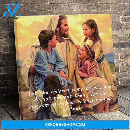 Jesus and the Children Canvas Art