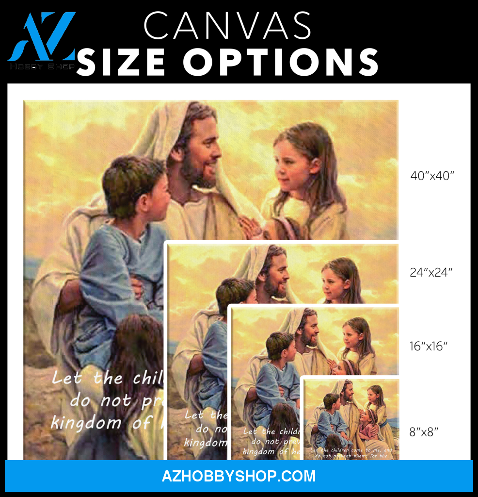 Jesus and the Children Canvas Art