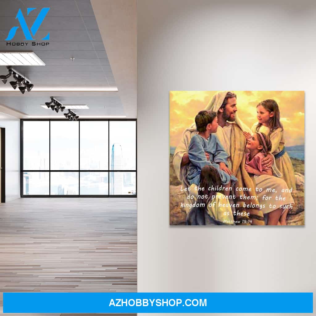 Jesus and the Children Canvas Art