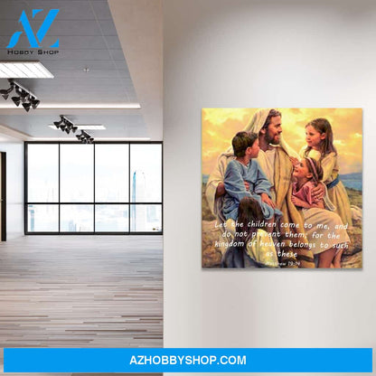 Jesus and the Children Canvas Art