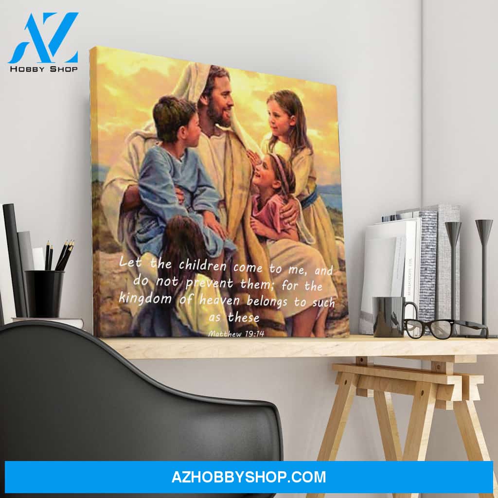 Jesus and the Children Canvas Art