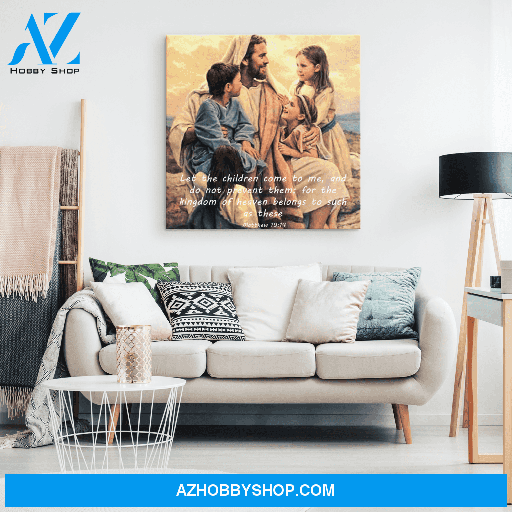 Jesus and the Children Canvas Art