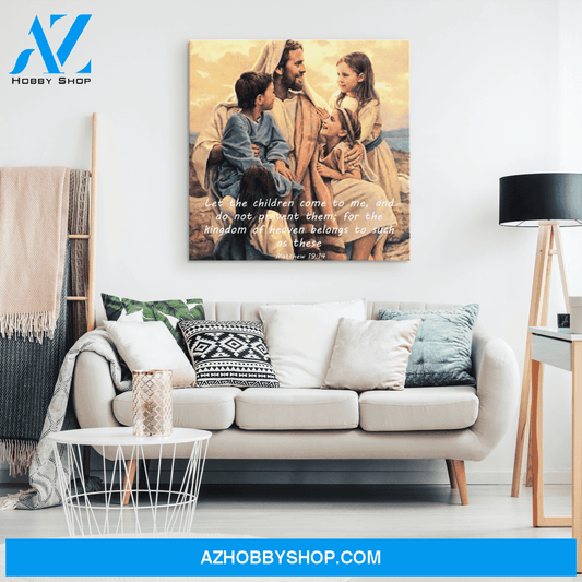 Jesus and the Children Canvas Art