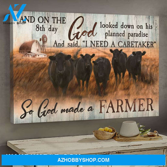 Jesus - Angus - God looked down on his planned paradise - Landscape Canvas Prints, Wall Art