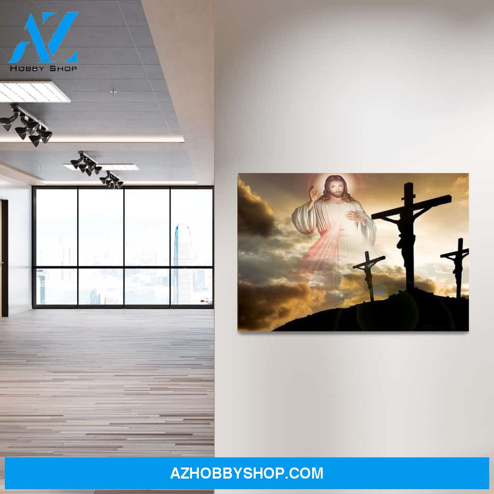 Jesus at the Crucifixion Canvas Art