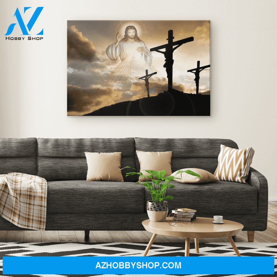 Jesus at the Crucifixion Canvas Art
