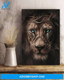 Jesus, Awesome Lion And Cross On His Eye 2 Easter Canvas And Poster, Wall Decor Visual Art, Wall Poster, My Poster Wall