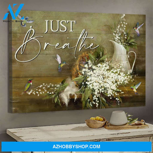 Jesus - Baby flower - Just breathe - Landscape Canvas Prints, Wall Art